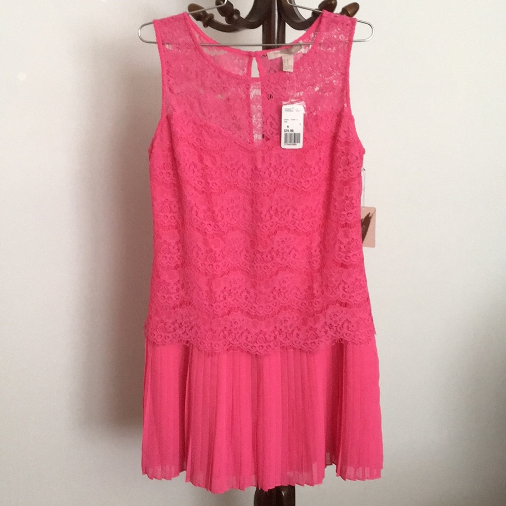 Forever 21 Hot pink lace dress
